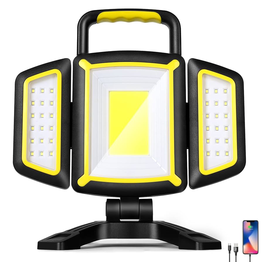 enoi マグネット ライト Yzoni Rechargeable Work Light, 30W 3000Lumen LED Work Light